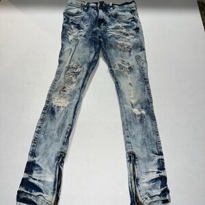 Boys FRWD Denim Jeans Size 12 Zipper Legs